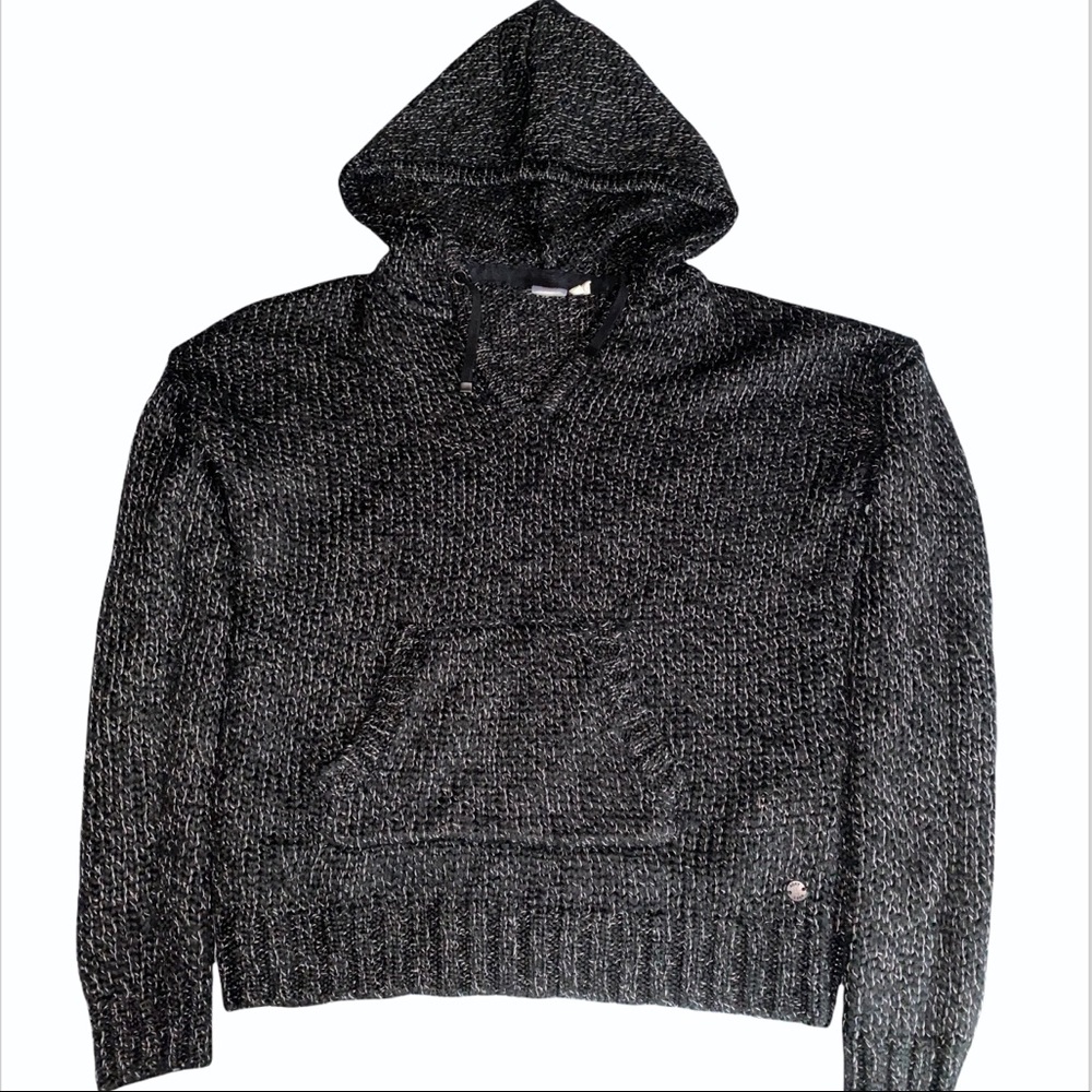 Roxy Crochet Knit Hoodie Pullover